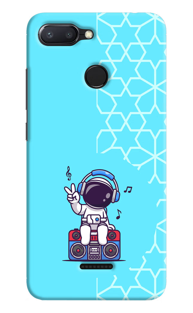 Cute Astronaut Chilling Redmi 6 Hard Case Back Cover by Casekaro