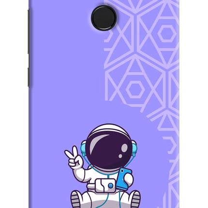 Cute Astronaut Chilling Redmi 6 Hard Case Back Cover by Casekaro