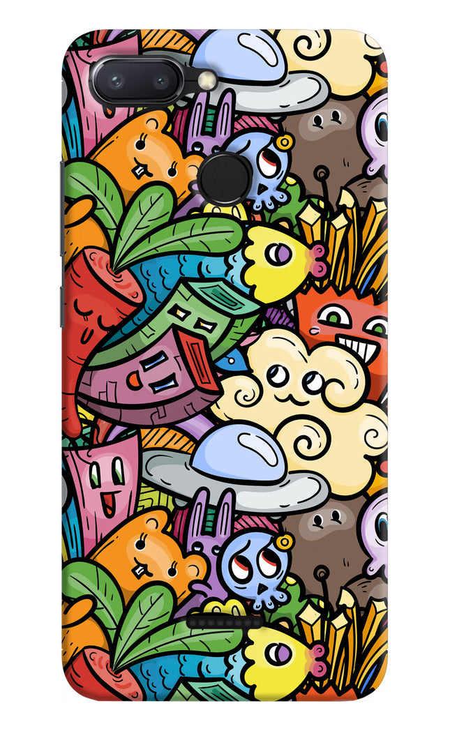 Veggie Doodle Redmi 6 Hard Case Back Cover by Casekaro