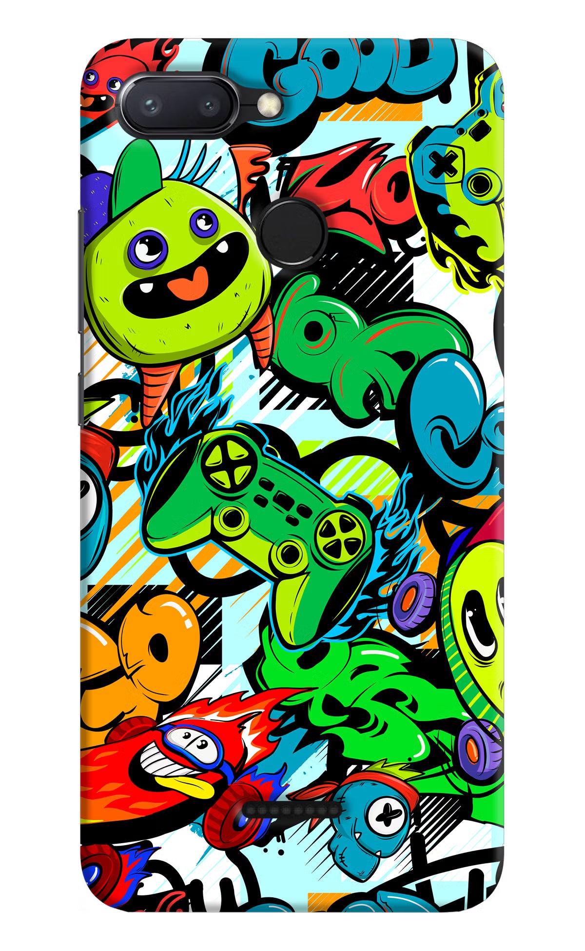 Game Doodle Redmi 6 Hard Case Back Cover by Casekaro