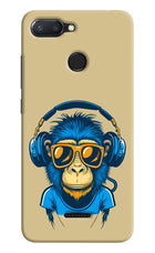 Monkey Headphone Redmi 6 Hard Case Back Cover by Casekaro