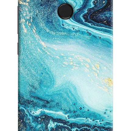 Blue Glitter Marble Redmi 6 Hard Case Back Cover by Casekaro