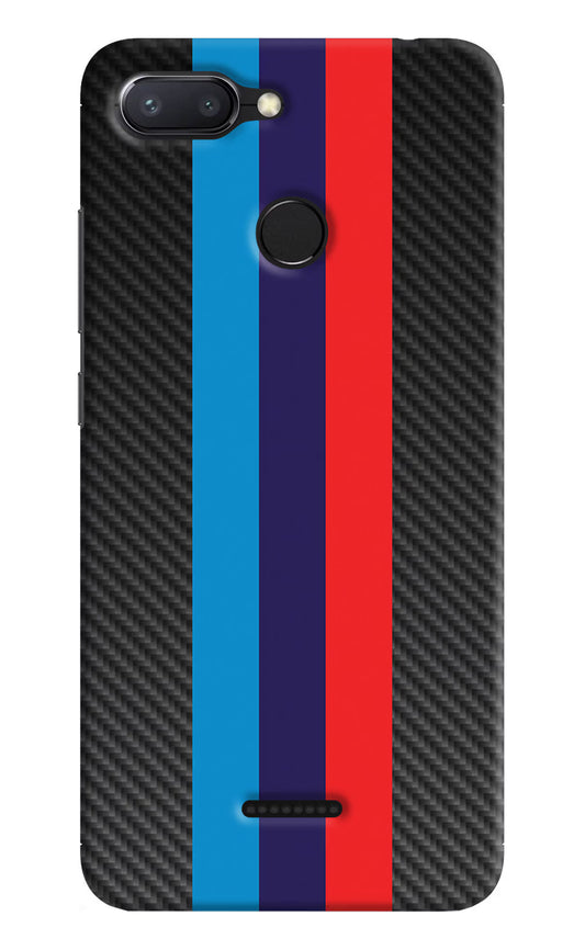 BMW Stripes Pattern Redmi 6 Hard Case Back Cover by Casekaro