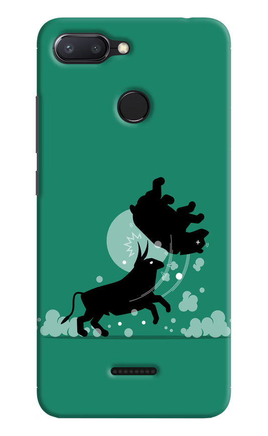 Bull Conqueror Redmi 6 Hard Case Back Cover by Casekaro