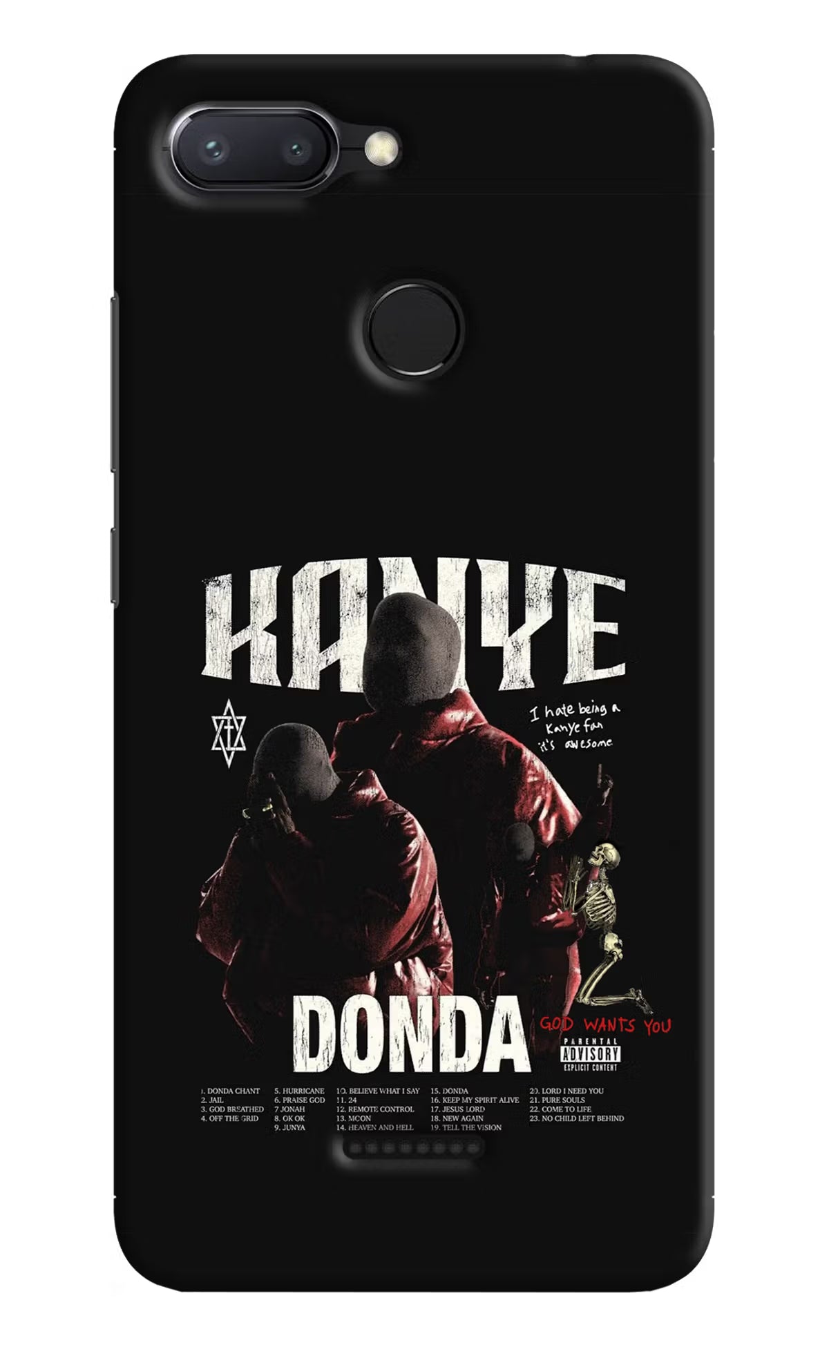 Donda Kanye West Redmi 6 Hard Case Back Cover by Casekaro