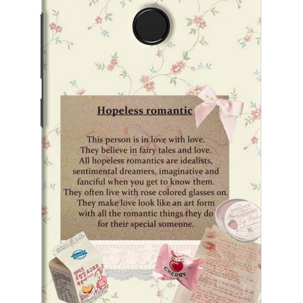 Hopeless Romantic Redmi 6 Hard Case Back Cover by Casekaro