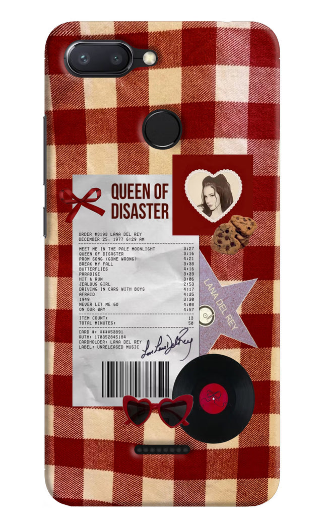 Queen of Disaster Redmi 6 Hard Case Back Cover by Casekaro