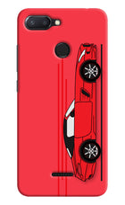 Red Velocity Redmi 6 Hard Case Back Cover by Casekaro