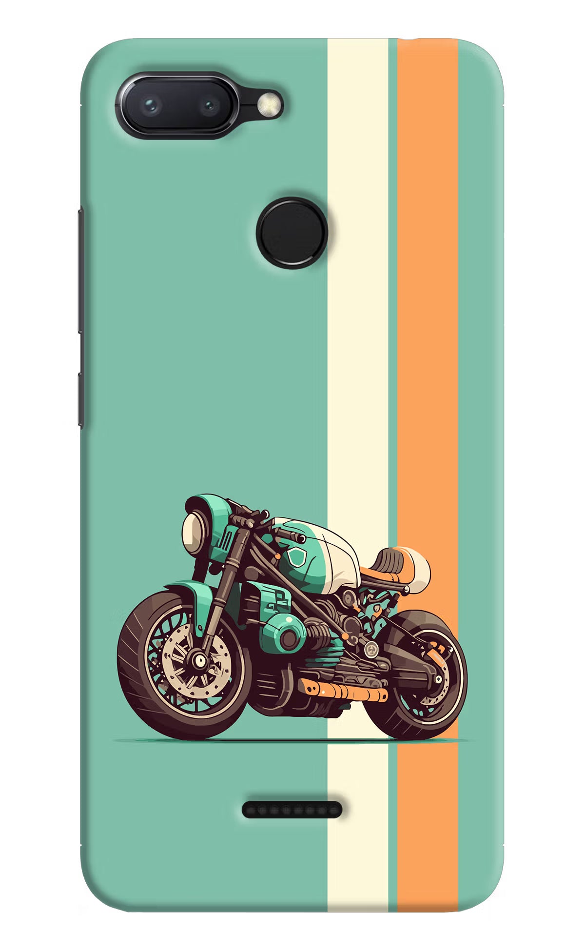 Striped Moto Drift Redmi 6 Hard Case Back Cover by Casekaro