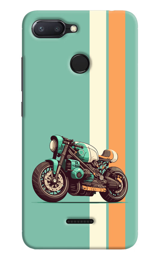 Striped Moto Drift Redmi 6 Hard Case Back Cover by Casekaro