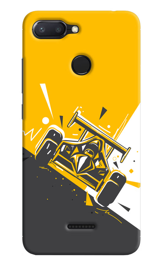 Track King Redmi 6 Hard Case Back Cover by Casekaro