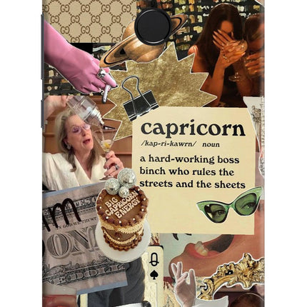Capricorn Zodiac Redmi 6 Hard Case Back Cover by Casekaro