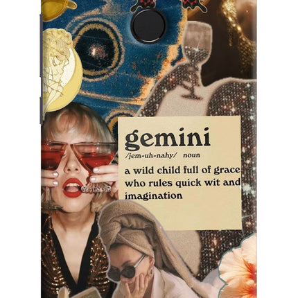 Gemini Zodiac Redmi 6 Hard Case Back Cover by Casekaro