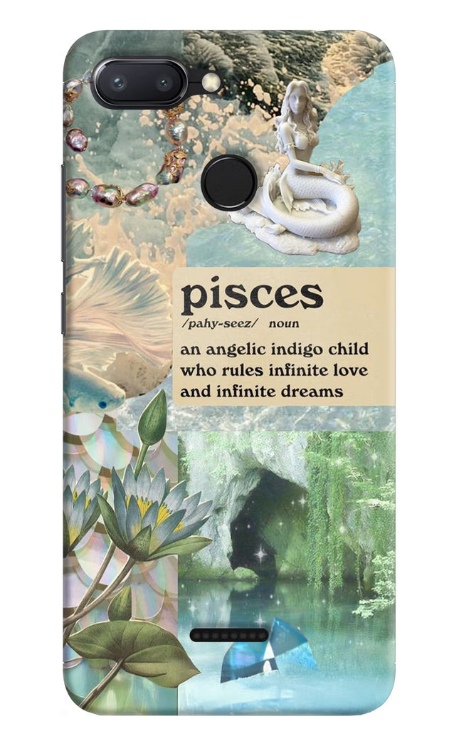 Pisces Zodiac Redmi 6 Hard Case Back Cover by Casekaro