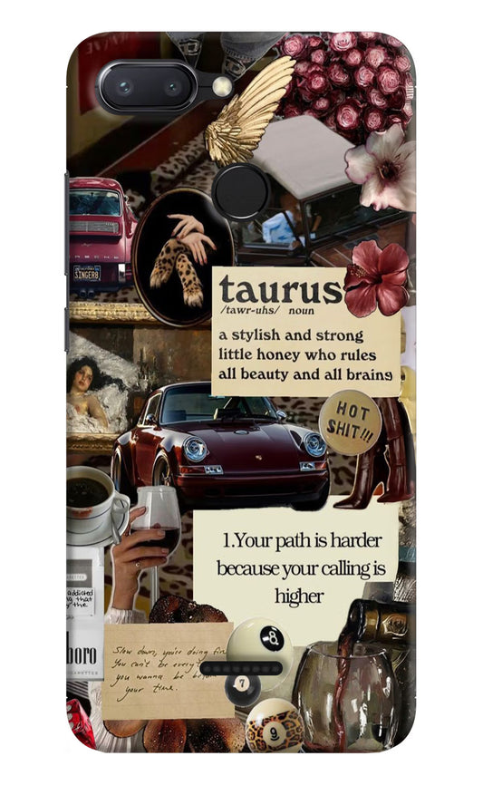 Taurus Zodiac Redmi 6 Hard Case Back Cover by Casekaro