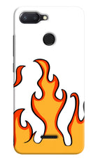 Fired Up – White Redmi 6 Hard Case Back Cover by Casekaro