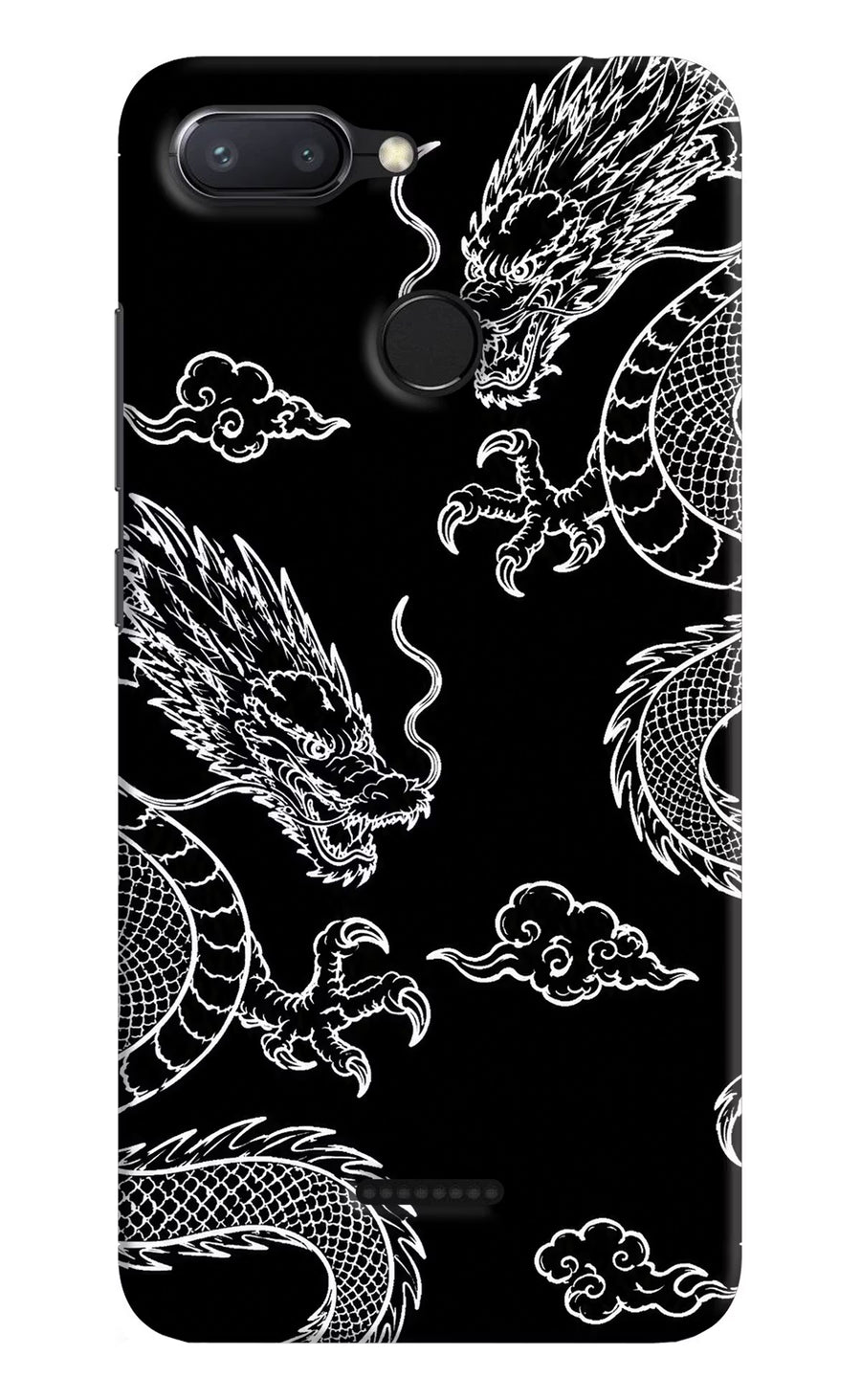 Twin Dragons Redmi 6 Back Cover, Hard case