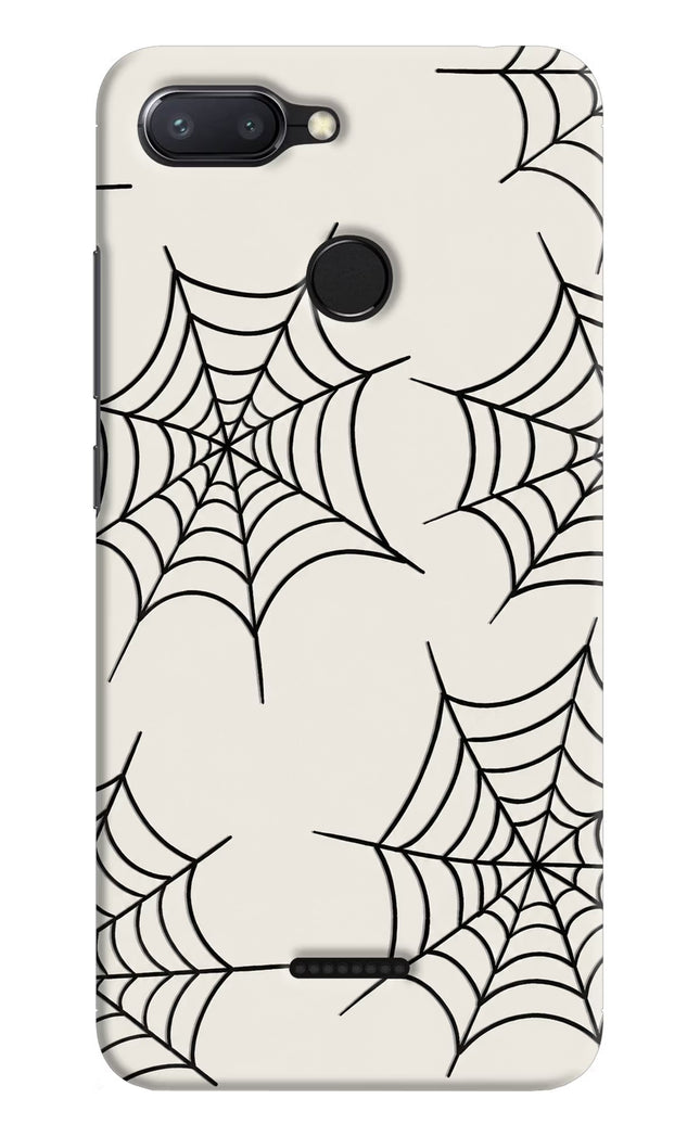 Spider Web Redmi 6 Hard Case Back Cover by Casekaro