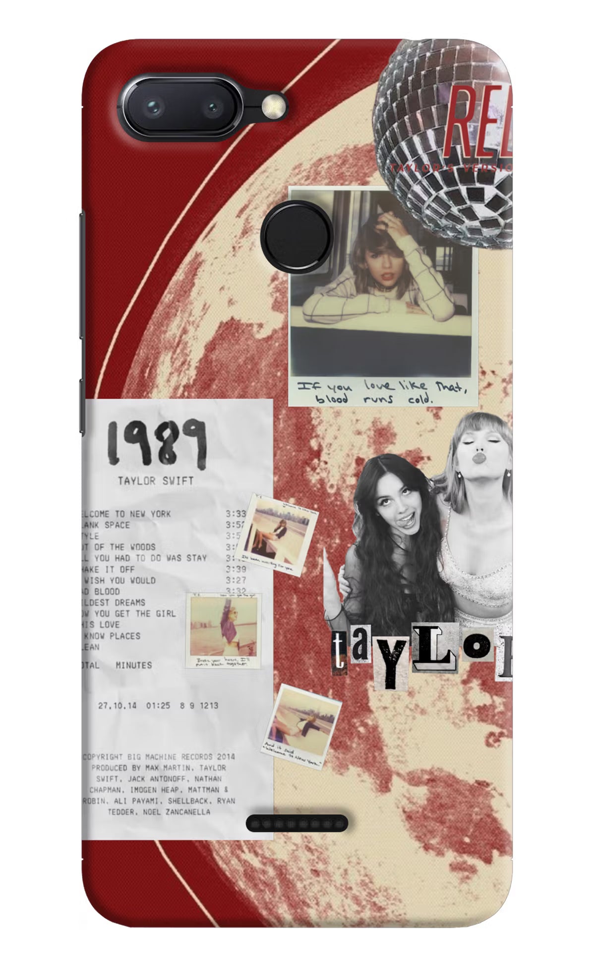 Taylor Swift Redmi 6 Back Cover