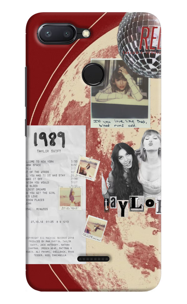 Taylor Swift Redmi 6 Hard Case Back Cover by Casekaro