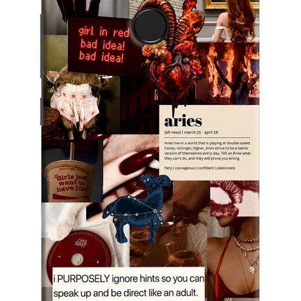 Zodiac Aries Redmi 6 Hard Case Back Cover by Casekaro