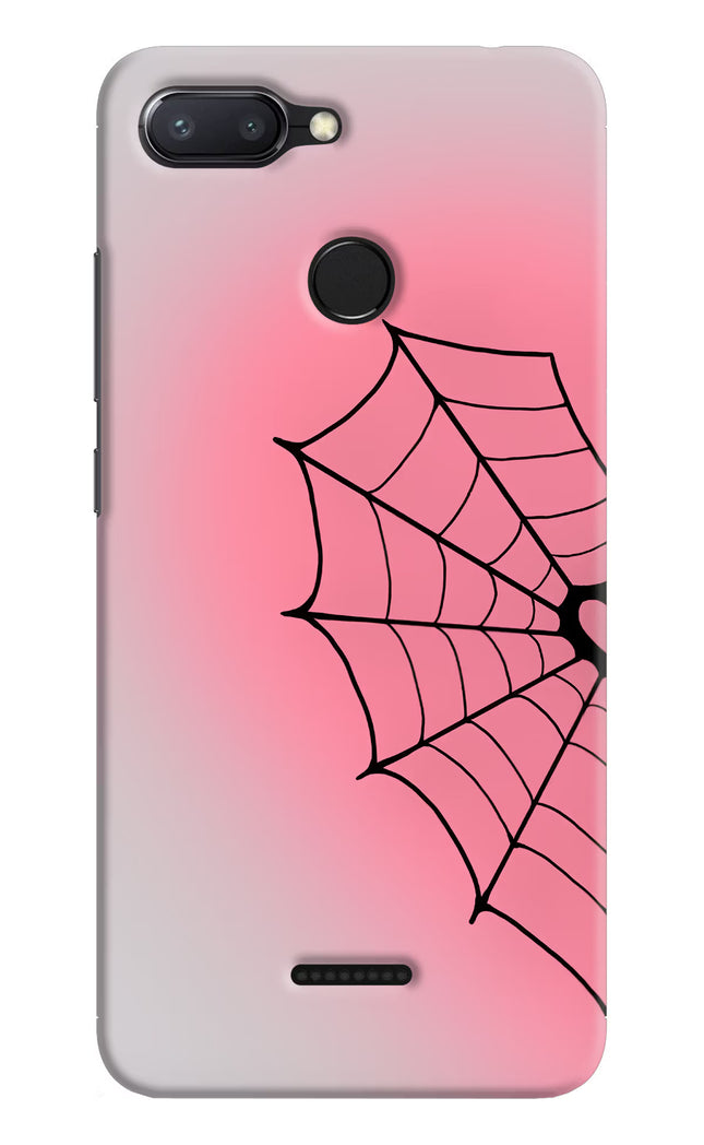 Pink Web Redmi 6 Hard Case Back Cover by Casekaro
