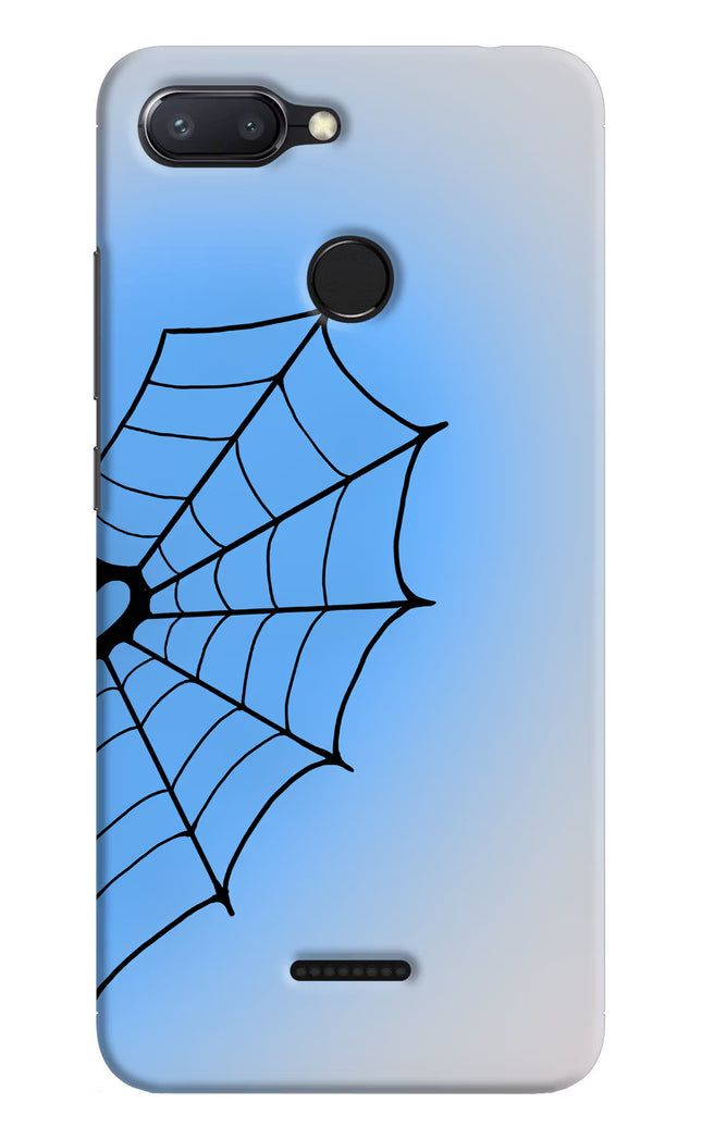 Blue Web Redmi 6 Hard Case Back Cover by Casekaro
