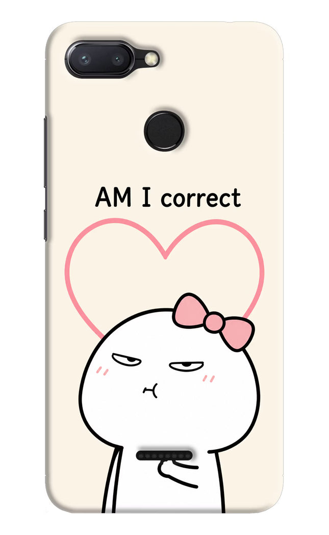 Always Right Redmi 6 Hard Case Back Cover by Casekaro