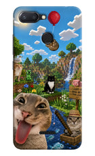 Minecraft Cat Chaos Redmi 6 Hard Case Back Cover by Casekaro