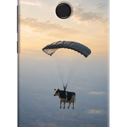 Skydiving Cow Redmi 6 Hard Case Back Cover by Casekaro