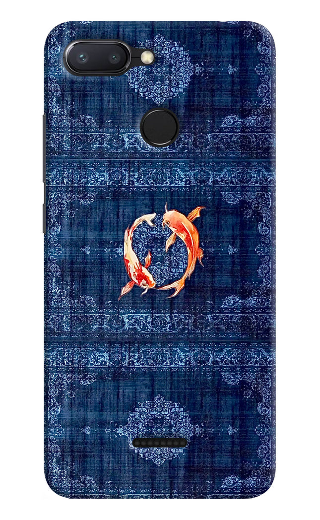 Koi Blue Redmi 6 Hard Case Back Cover by Casekaro
