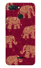 Maroon Elephant Redmi 6 Hard Case Back Cover by Casekaro