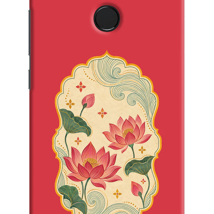 Pink Lotus Redmi 6 Hard Case Back Cover by Casekaro