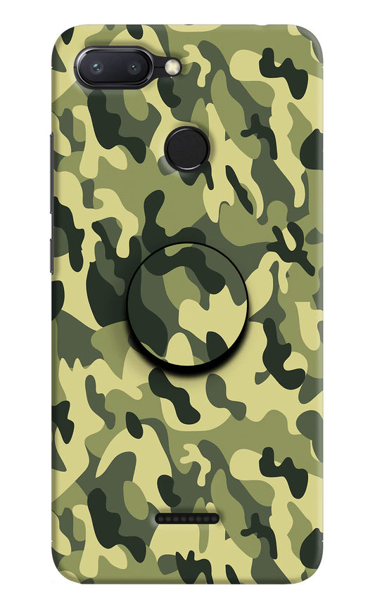 Camouflage Redmi 6 Pop Case by Casekaro