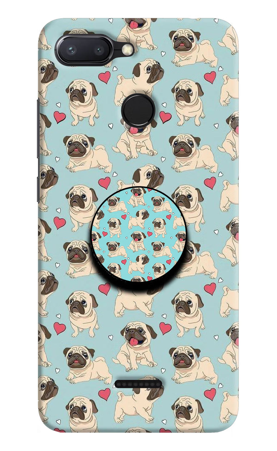 Pug Dog Redmi 6 Pop Case, Hard case