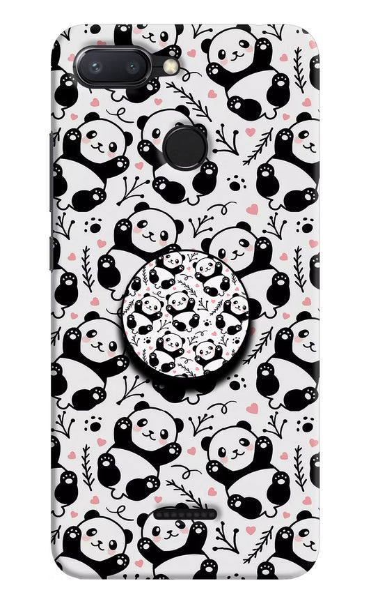 Cute Panda Redmi 6 Pop Case by Casekaro