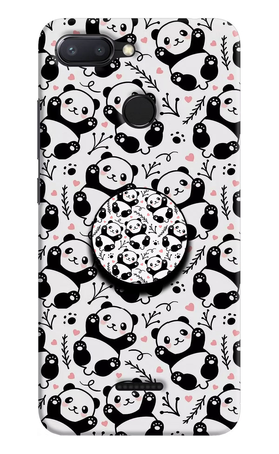 Cute Panda Redmi 6 Pop Case, Hard case