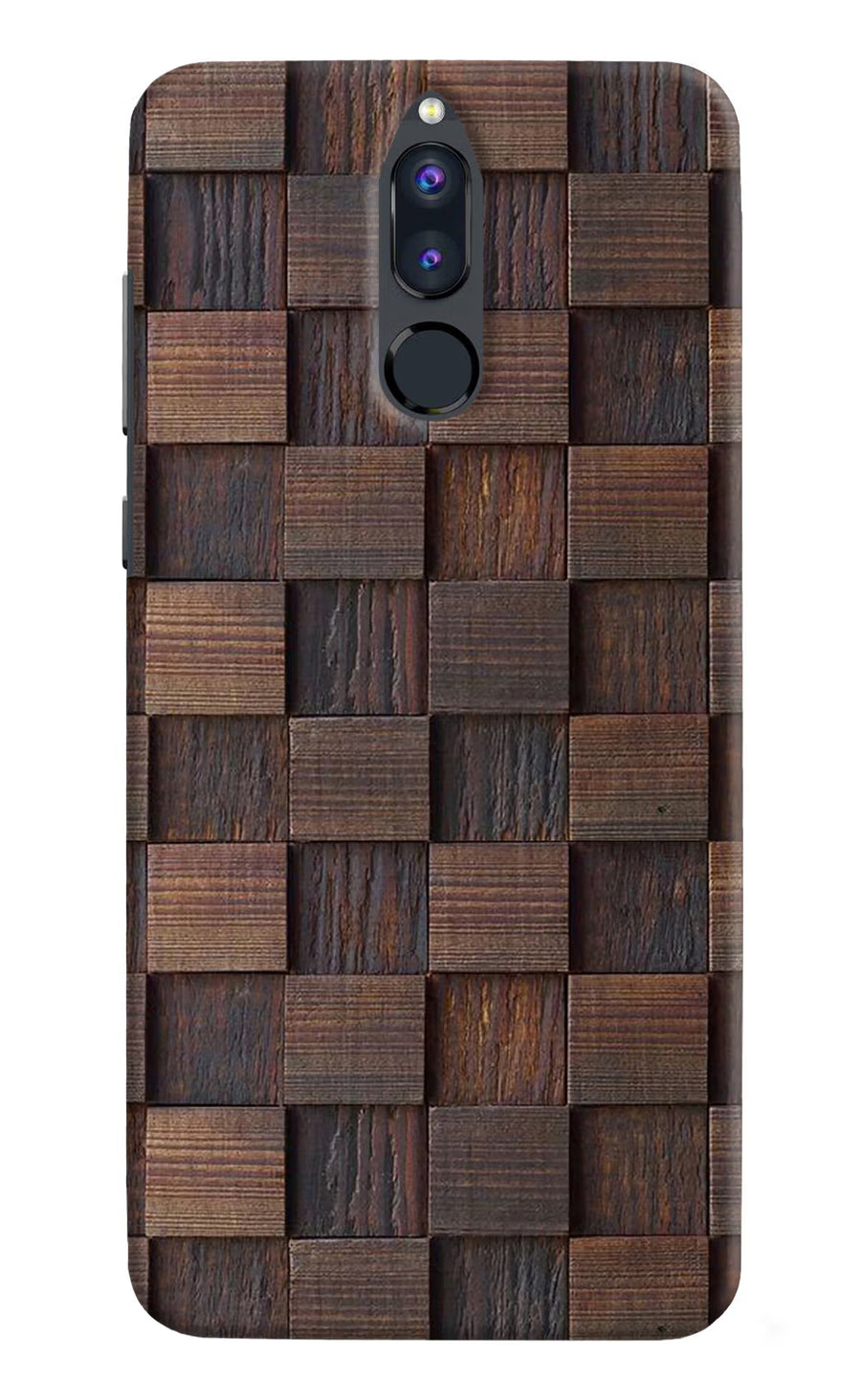 Wooden Cube Design Honor 9i Back Cover, Hard case