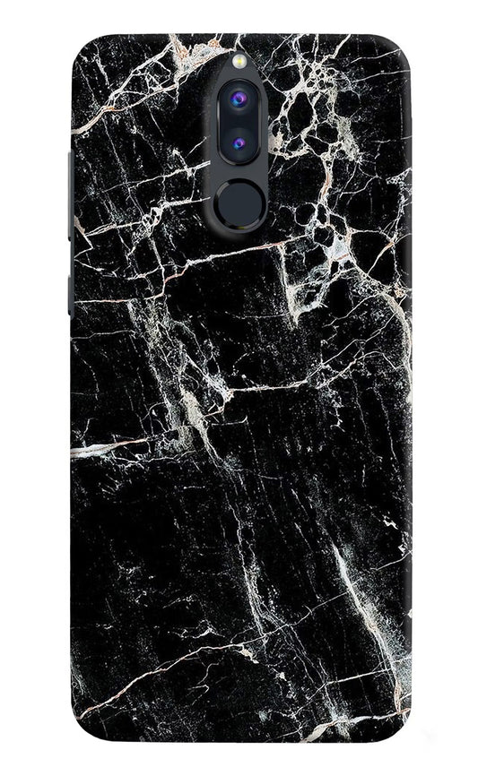 Black Marble Texture Honor 9i Hard Case Back Cover by Casekaro