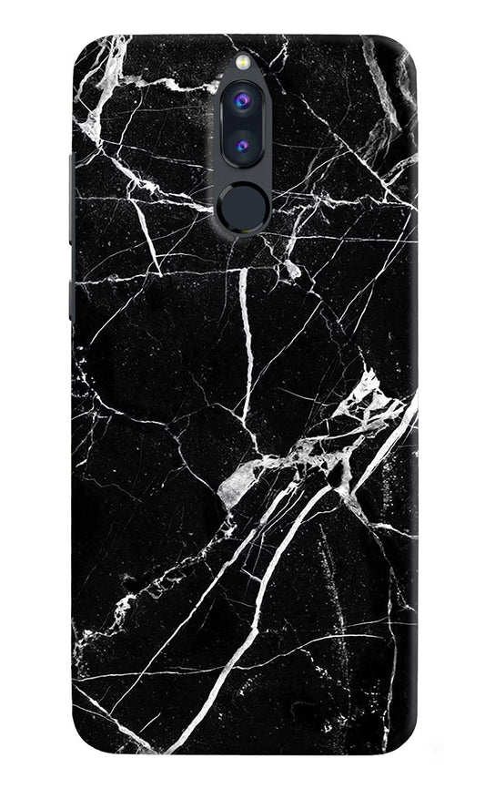 Black Marble Pattern Honor 9i Hard Case Back Cover by Casekaro