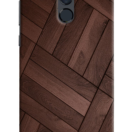 Wooden Texture Design Honor 9i Hard Case Back Cover by Casekaro