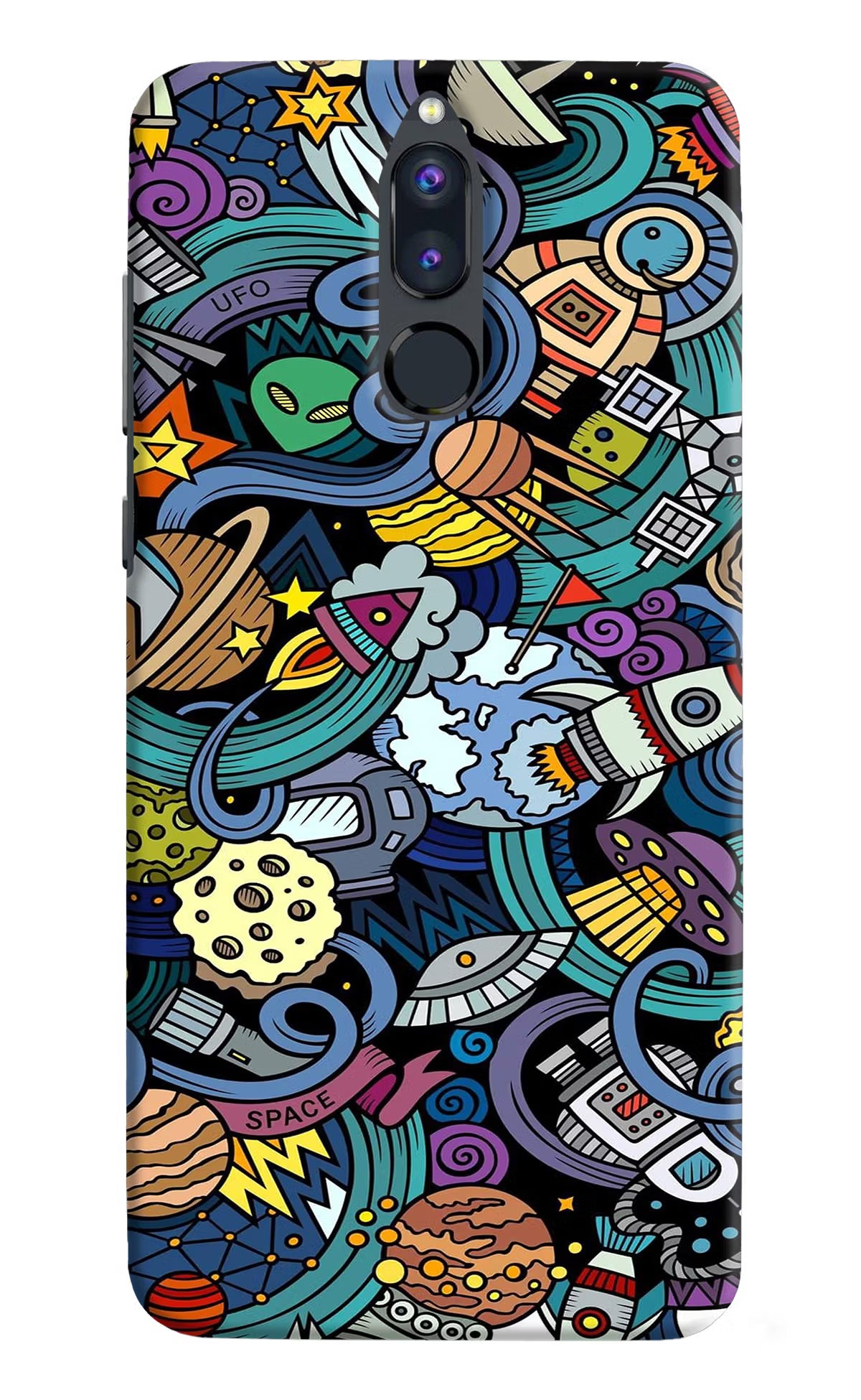 Space Abstract Honor 9i Hard Case Back Cover by Casekaro
