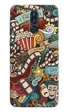 Cinema Abstract Honor 9i Hard Case Back Cover by Casekaro