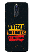 No Fear No Limits No Excuse Honor 9i Hard Case Back Cover by Casekaro