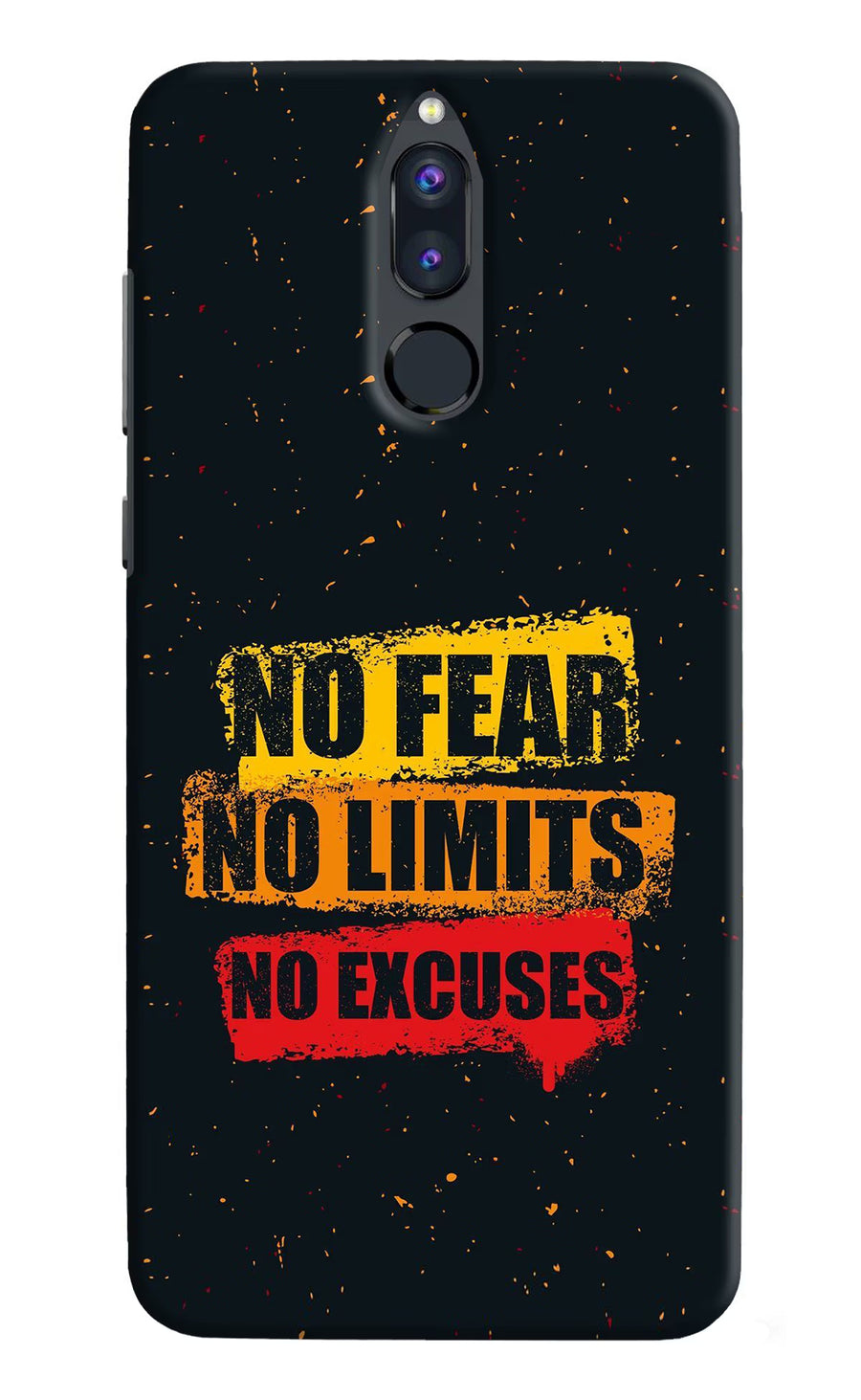 No Fear No Limits No Excuse Honor 9i Back Cover, Hard case