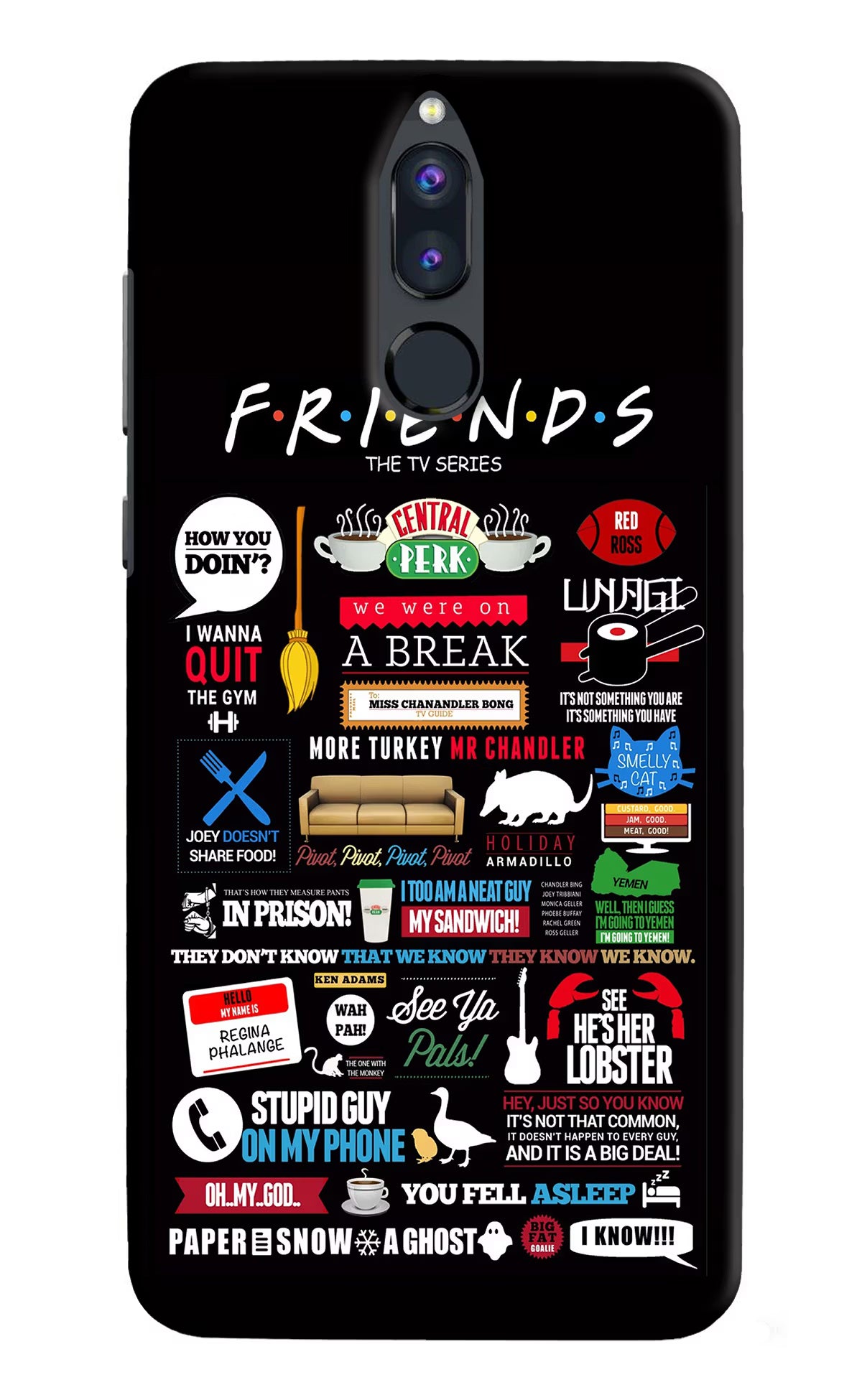 FRIENDS Honor 9i Hard Case Back Cover by Casekaro