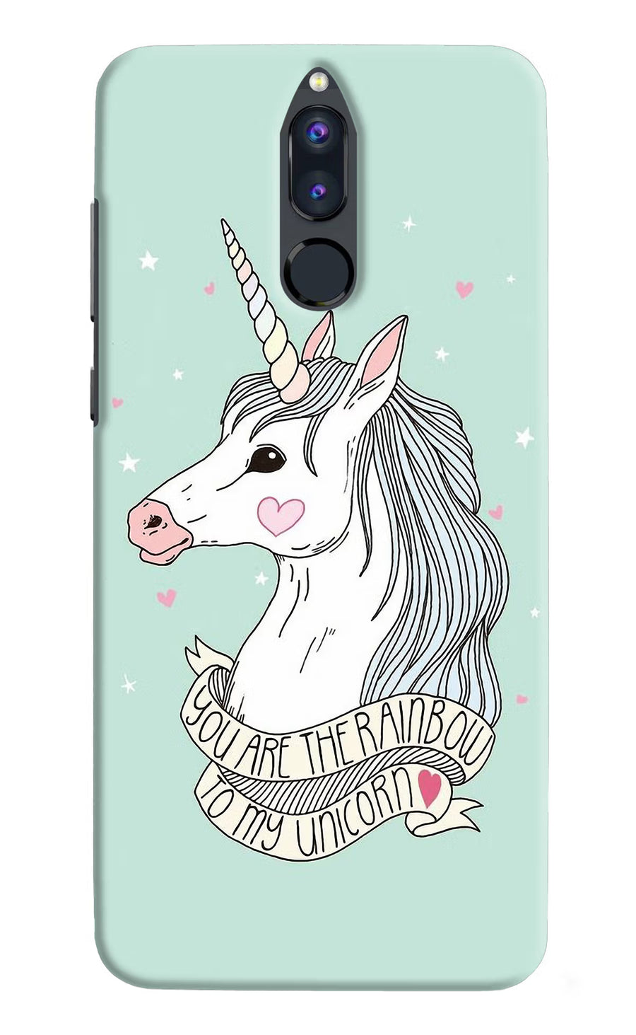 Unicorn Wallpaper Honor 9i Back Cover, Hard case