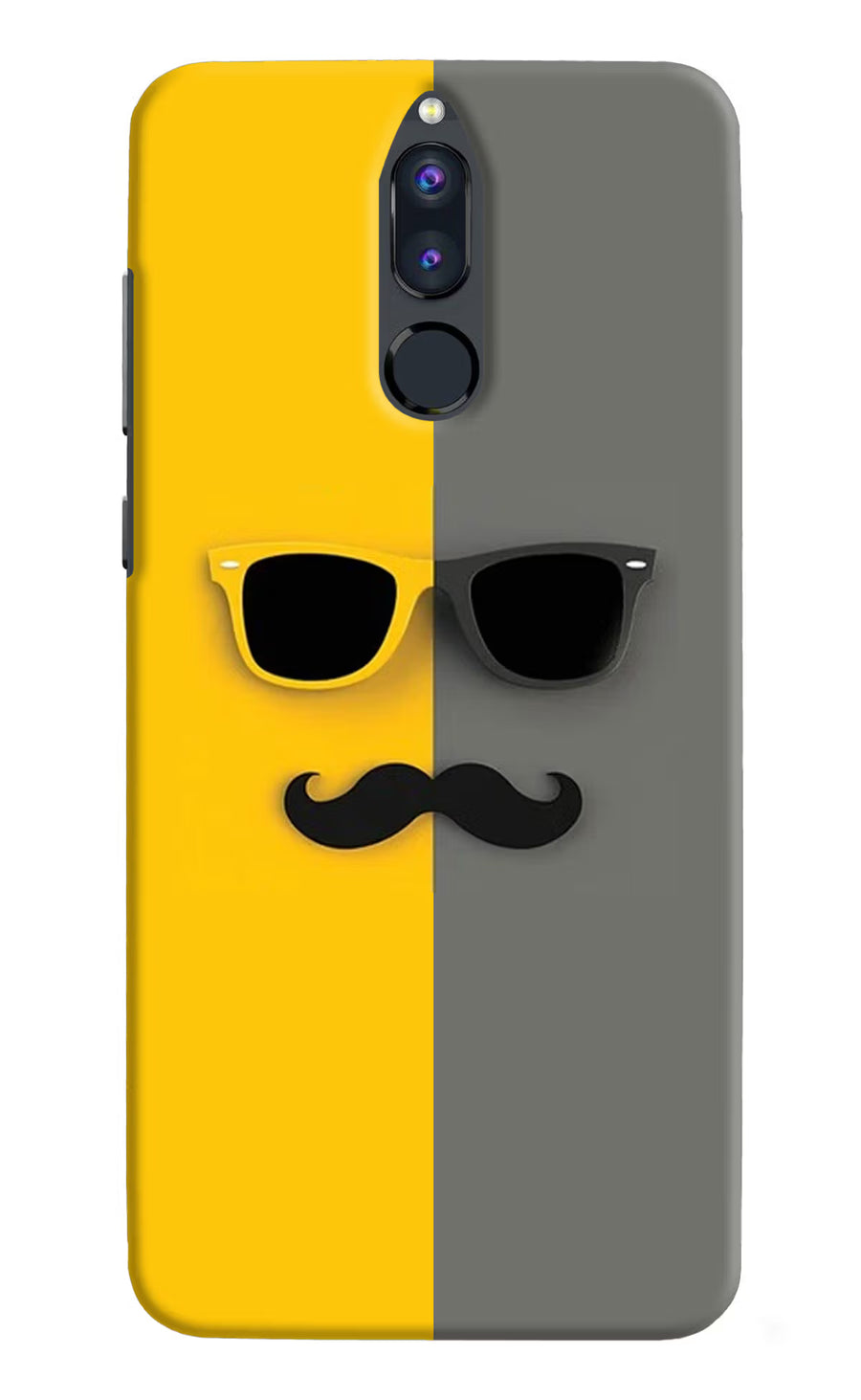 Sunglasses with Mustache Honor 9i Back Cover, Hard case