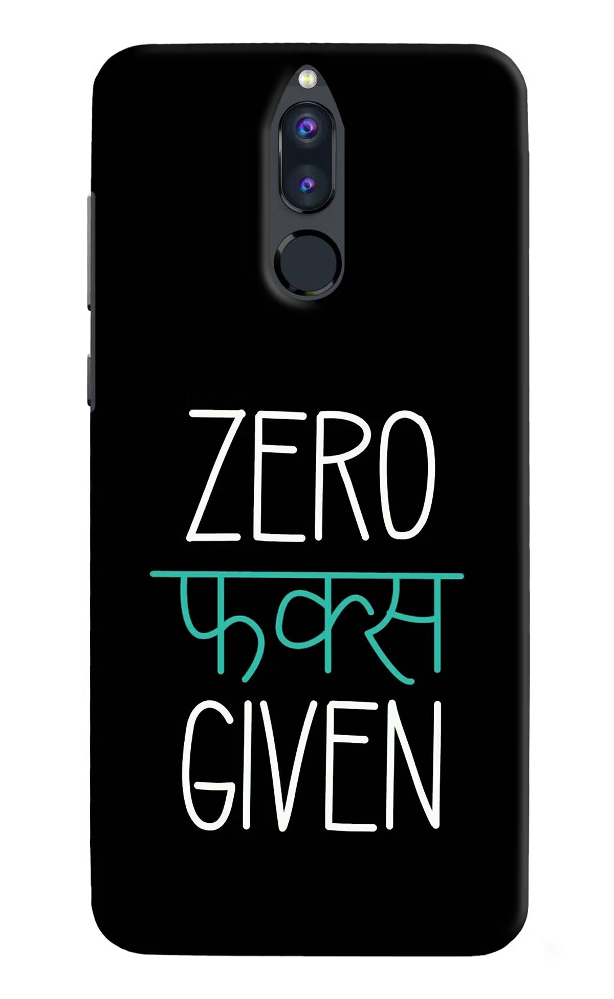 Zero Fucks Given Honor 9i Hard Case Back Cover by Casekaro