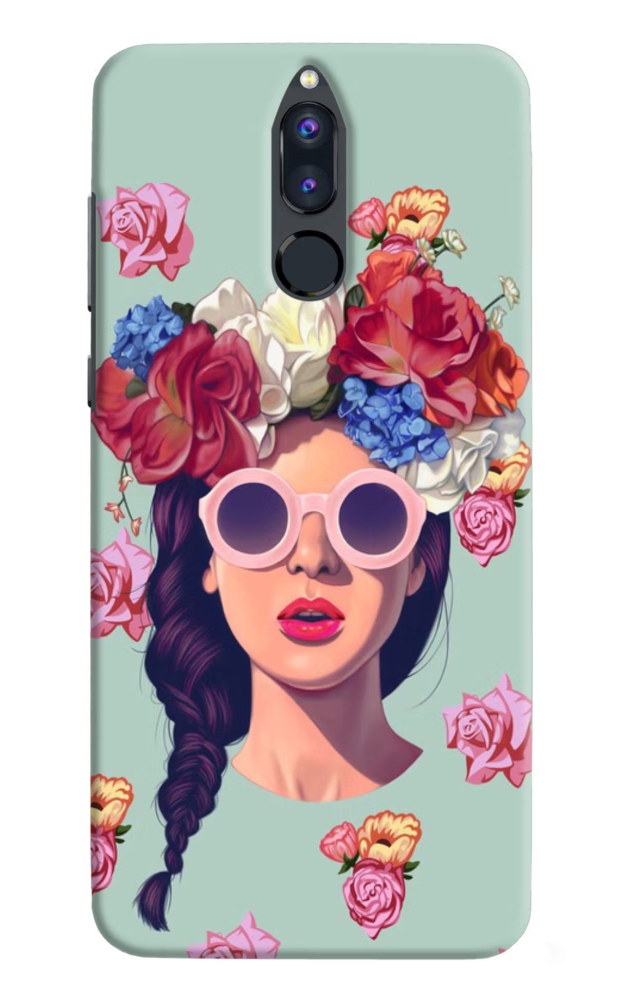 Pretty Girl Honor 9i Hard Case Back Cover by Casekaro